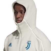 adidas FC Juventus Turin Z.N.E. Hoodie 3.0 weiß/türkis M