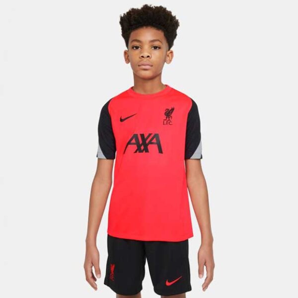 Nike FC Liverpool Strike Kurzarm-Fußballoberteil Kinder rot 158-170