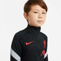 Nike FC Liverpool Strike Trainingsanzug Kinder schwarz/grau M