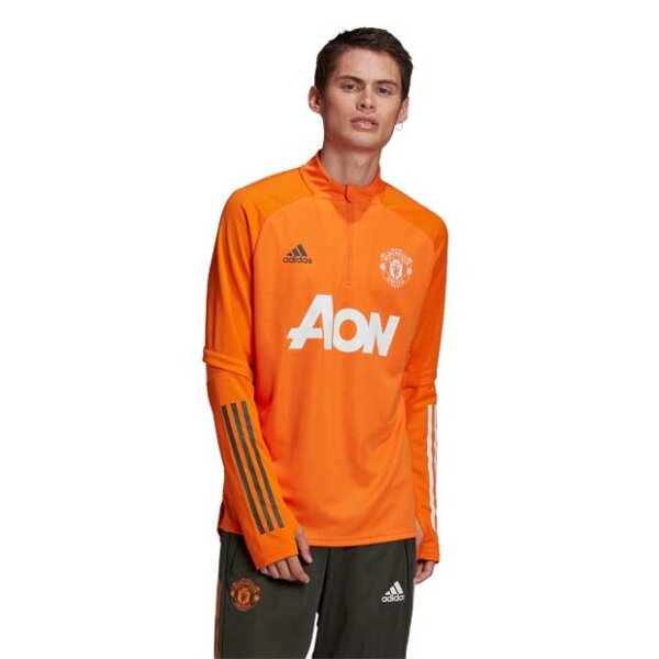 adidas Manchester United Langarm-Trainingsoberteil orange S
